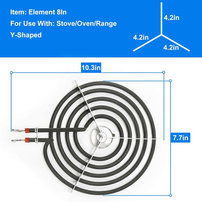 WB30T10074 Élément Chauffant Électrique Pour Brûleur De Surface De 20,3 Cm Pour GE Stove Élément De Surface De Bobine De Four De Rechange CH30T10074 S30T10074 PS243922