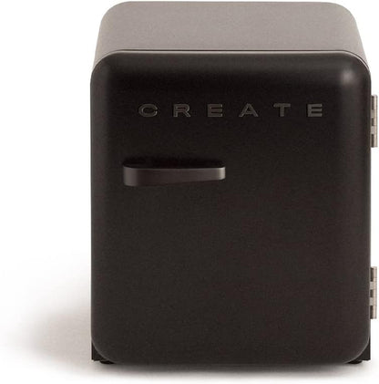 / RETRO FRIDGE 50 Black/Réfrigérateur Noir Avec Poignée Noir/Pratique Et Fonctionnel, Matériaux Résistants