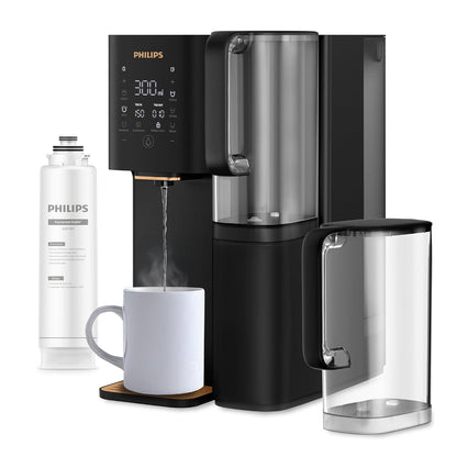 Distributeur D’Eau À Osmose Inverse 7000: Eau Chaude/Froide Filtrée En Secondes, Minéraux Préservés, Filtration RO 6-En-1, >110 Contaminants Réduits, Ratio 3:1, UV-C, Sans Installation, 2000 L