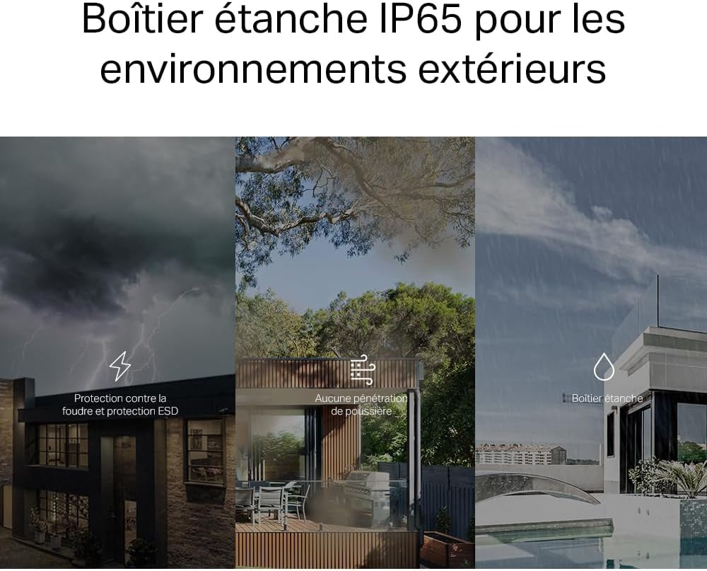 Deco Mesh Wifi 6 Extérieur, Jusqu’À 3 Gbit/S, Deco X50-Outdoor | Étendez Le Wifi Au Jardin, À La Terrasse Ou Au Garage, Idéal Pour Caméras, Streaming Et Objets Connectés