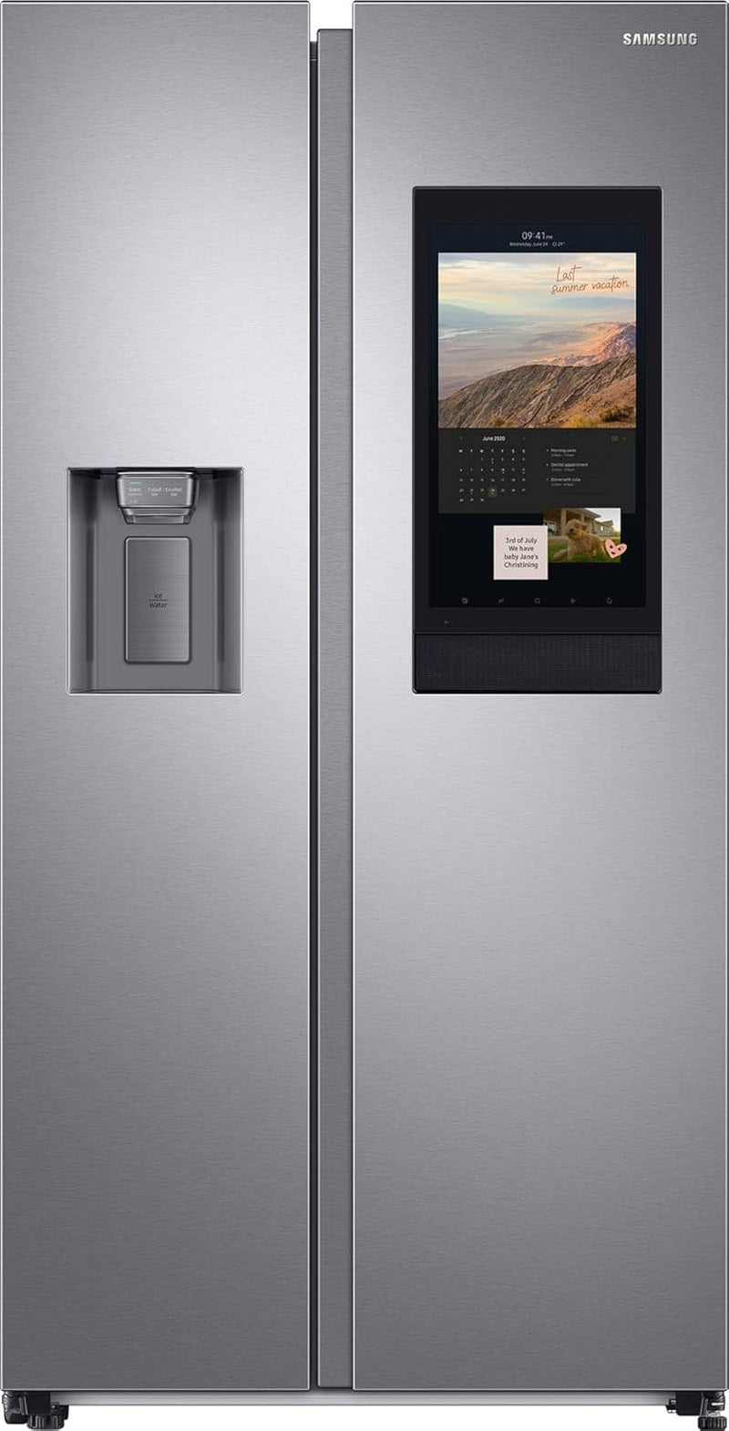 RS6HA8891SL/EF - Réfrigérateur Side by Side Avec Family Hub, Classe E, En Inox