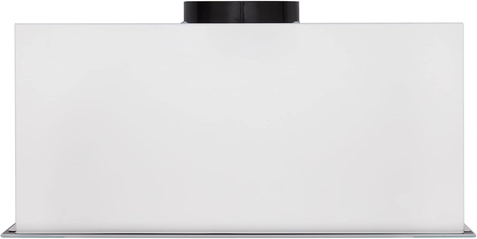 217 PRIME Hotte De Plafond 52 Cm Blanche Encastrée Avec Bloc De Ventilation, Cadre En Verre, 3 Niveaux, 1000 M³/H, Hotte Encastrée, Télécommande