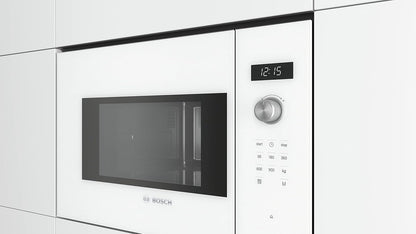BFL554MW0 Série 6 - Micro-Ondes Intégrable - 59 X 38 Cm - 25 Litres - Blanc