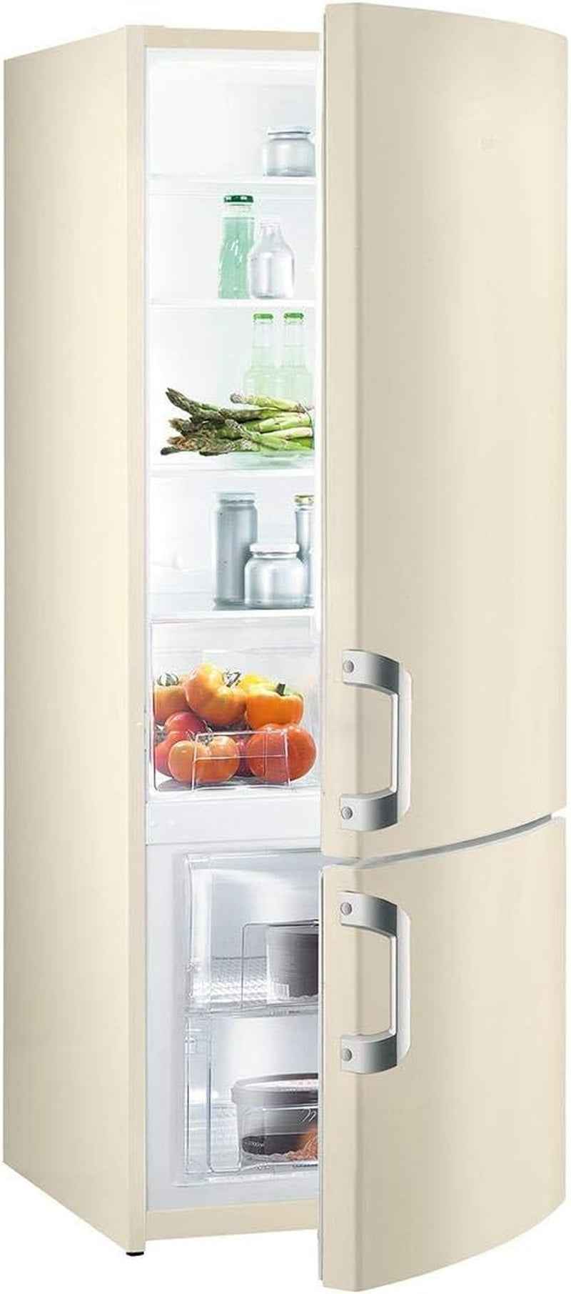 RK61620C Réfrigérateur-Congélateur Efficacité Énergétique A++ Partie Réfrigérateur :232 L Partie Congélateur :53 L Éclairage Intérieur 4 Rayonnages En Verre Beige