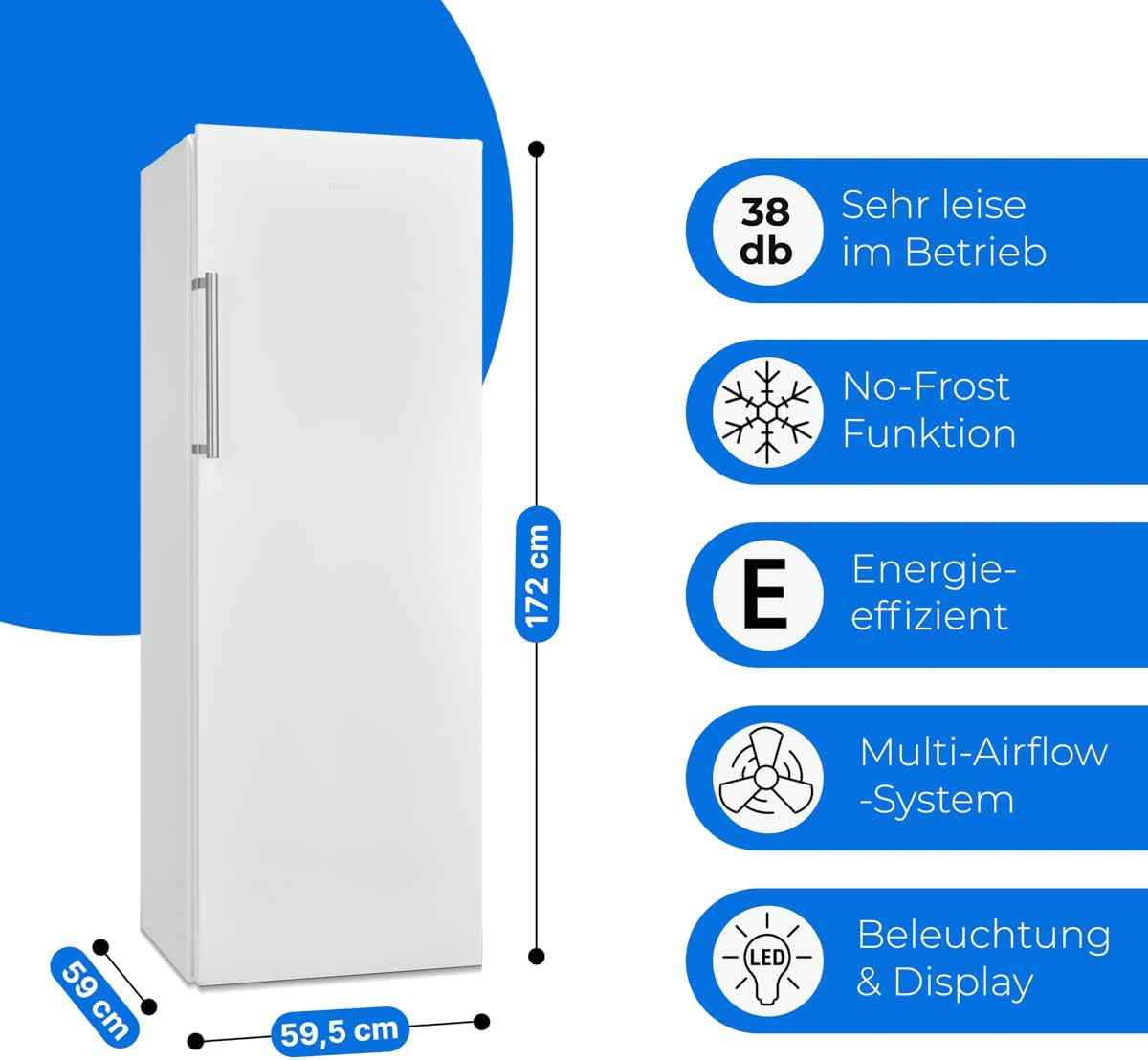 Réfrigérateur Colonne 322 L Nofrost VS 7345, Multiairflow, Blanc | Nofrost, Multiairflow, Refroidissement Rapide, Mode Économie D'Énergie, Largeur 60 Cm