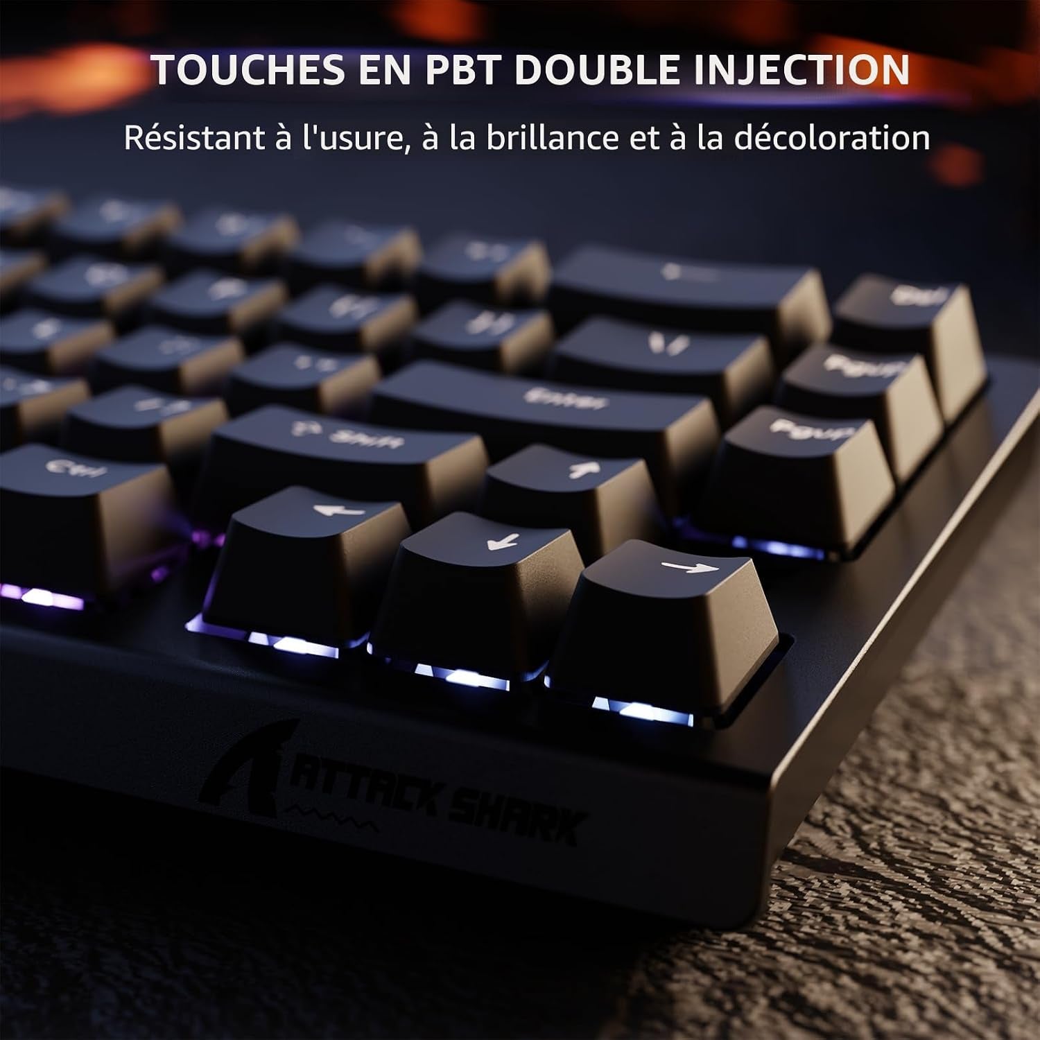 X68 HE Clavier 8000Hz Rapid Trigger, Clavier Gamer Filaire RGB 60% Avec Précision RT De 0,01 Mm Avec Interrupteur Magnétique, Actionnement Réglable, Snap Tap, Pour Pc/Mac, Noir