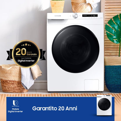 WD90T534DBW/S3 Lave-Linge Séchant - 9 Kg, 1400 Tr/Min, Blanc