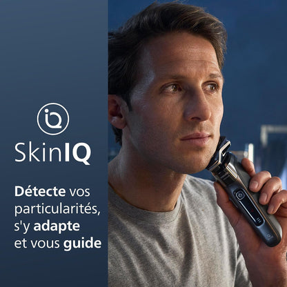 Rasoir Électrique Série 7000 Pour Homme Wet & Dry Avec Tondeuse Rétractable, Socle De Charge, Coffret De Voyage Et Brossette De Nettoyage (Modèle S7887/35)