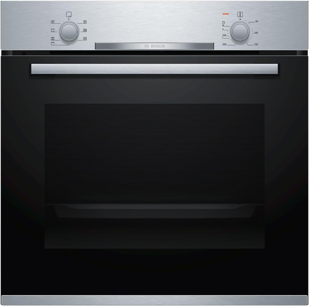 HBA530BR1 Série 2 Four Encastrable/A / 71 L/Acier Inoxydable/Porte Rabattable/Bouton Rotatif / 5 Types De Chauffage/Ecoclean Direct / 3D Air Chaud