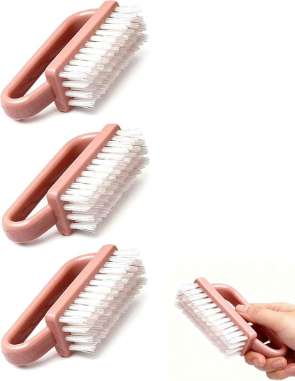 3 Pièces Brosse À Ongles, Poignée En Plastique Outil De Brosse De Nettoyage Des Ongles, Brosse a Ongles Main Pour Nettoyage Les Ongles Quotidien, Pinceau Nail Art(Pink) | Brosse a Ongles Main Pour Nettoyage Les Ongles Quotidien, Pinceau Nail Art(Pink)