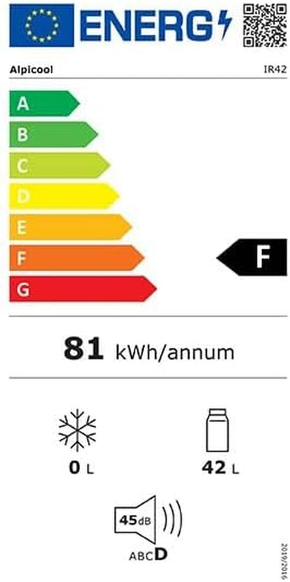 IR42 39,7L Réfrigérateur De Voiture Portable Congélateur Et Réfrigérateur, Glaciere Électrique À Compression Pour Maison, Dortoir, Camping (Gris)