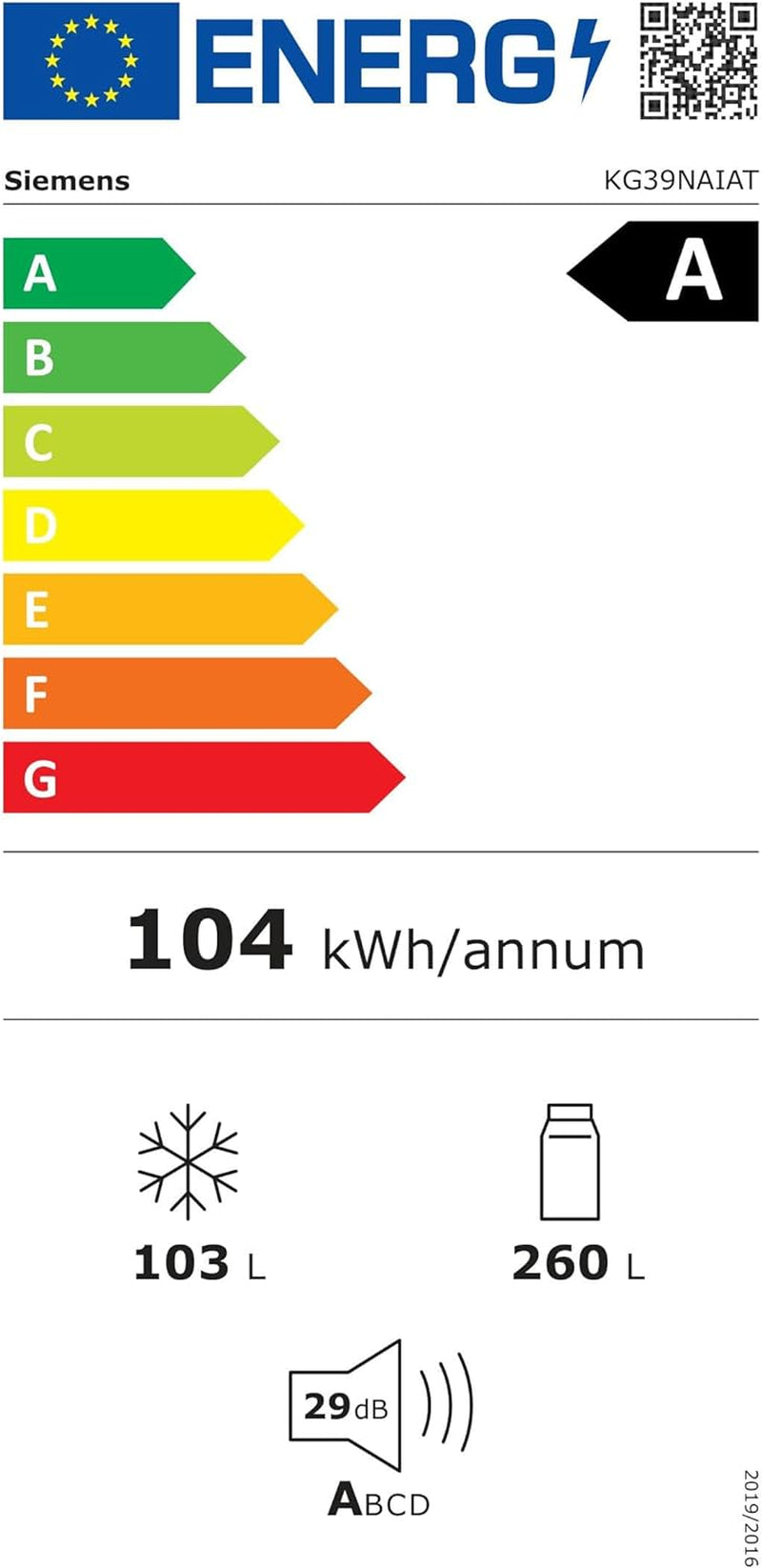SIEM Kühgefko KG39NAIAT IQ500 a SR
