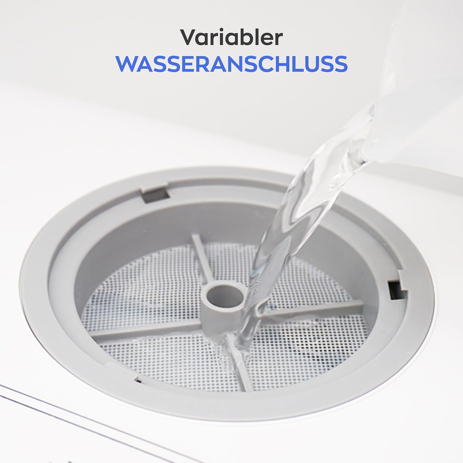 HEINRICHS Mini Lave-Vaisselle Portable Avec Réservoir D'Eau De 5 L, Utilisable Avec Ou Sans Raccordement D'Eau, Petit + Autonome Pour Bureau, Camping, Camping-Car, 6 Programmes