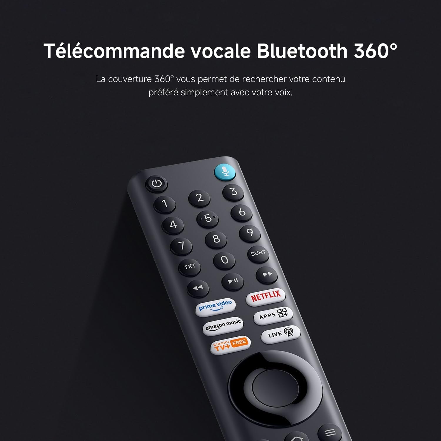 XIAOMI TV F Pro 75, 190 Cm (75 Pouces), 4K UHD QLED, Smart TV, Fire OS8, Contrôle Vocal Alexa, HDR10+, 60Hz Avec 120Hz Game Boost Mode, MEMC, 2Go+32Go, Compatible Avec Apple Airplay