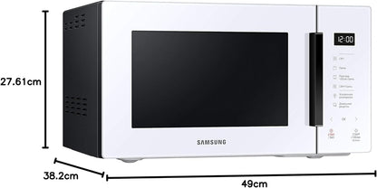 MG23T5018AW Four À Micro-Ondes, 23 L, 1100 W, Cuisson Automatique Et Home Dessert, Design Verre, Blanc
