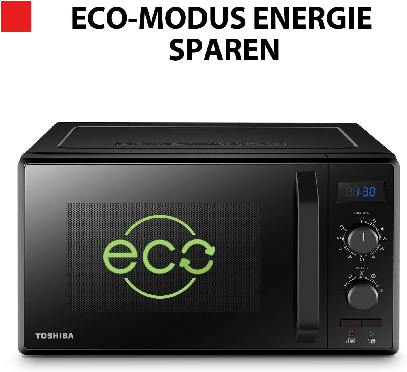 Micro-Ondes 3-En-1 23L MW2-AG23PF(BK), Micro-Ondes Sur Pied Avec Fonction Grill & Combi, Grill 900W/1000W, Fonction ECO, Plateau Tournant Avec Mémoire De Position, Noir