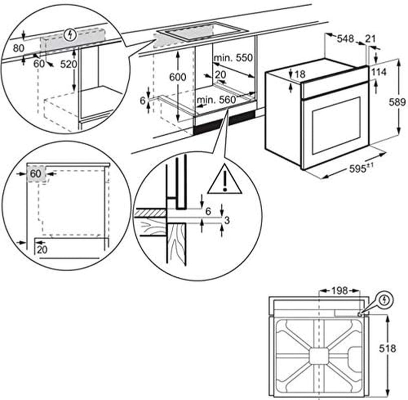 Forno Incasso  KOHHH00K
