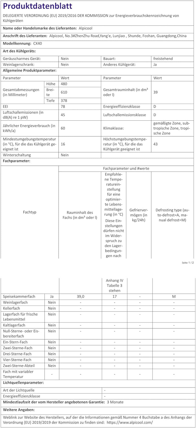 CX40 40L Réfrigérateur De Voiture Portable Congélateur Et Réfrigérateur, Glaciere Électrique À Compression Pour Maison, Dortoir, Camping