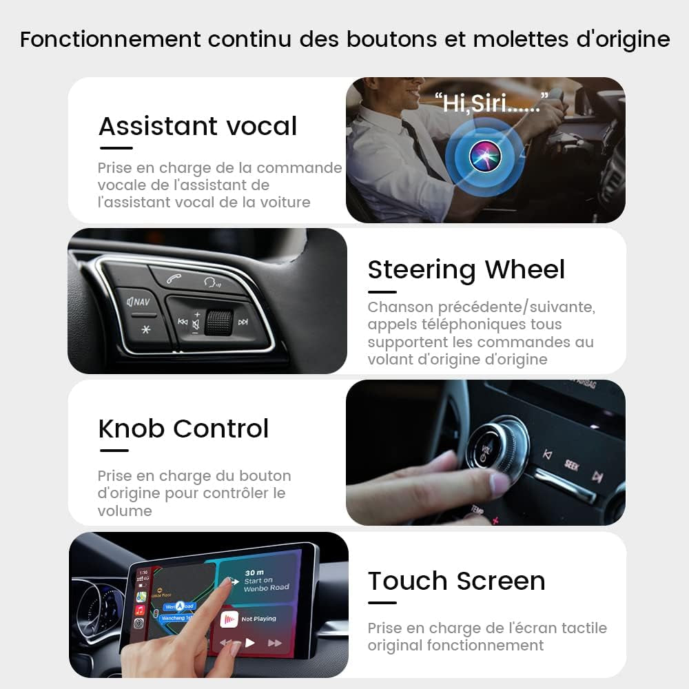 2026 Nouvelle Mise À Niveau Adaptateur 5.0 2Air, Apporte Carplay/Android Auto Sans Fil, Brancher Et Utiliser, Connectivité Sans Fil