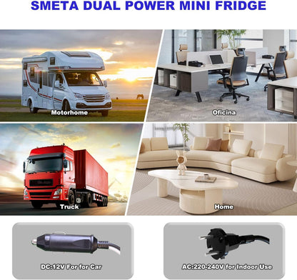 Frigo 12V 220V Camping Car, 53L, Frigo Caravane, Frigo Voiture 12V, Pour Camping Car Caravane Van Fourgon Chambre Bureau Hôtel, Noir