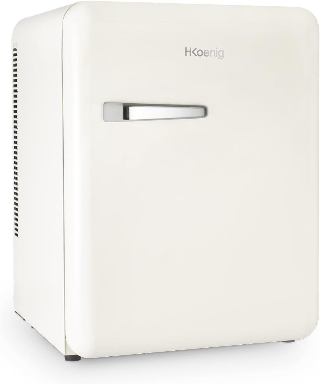 Mini Bar Vintage 31L TOAD8, Mini Frigo De Chambre Compact, Aliments, Boissons, Cosmétiques, Design Vintage, Température Réglable 6°-15°C, 24 Db, Couleur Crème