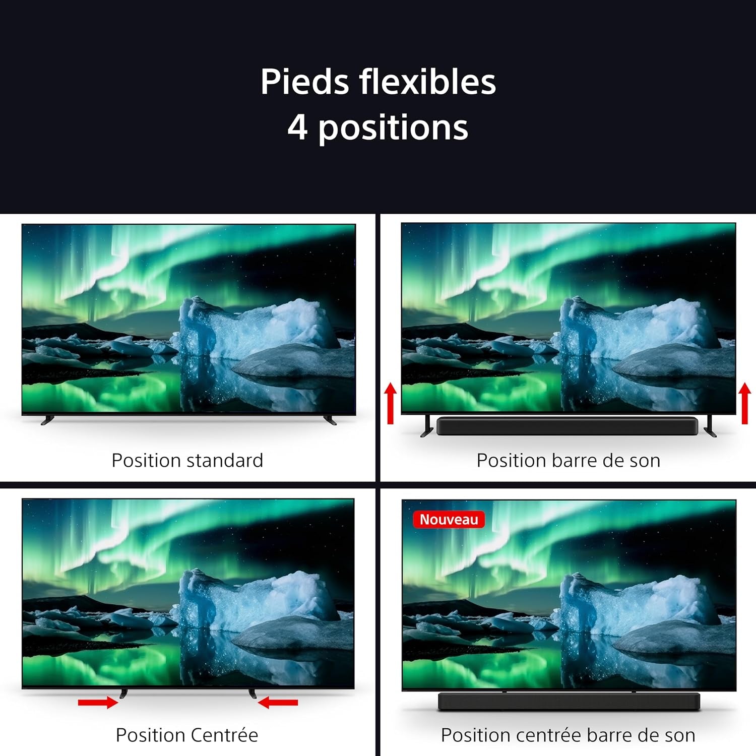 Sony BRAVIA 8 OLED 55 Pouces 4K HDR Google Smart TV |Fonctions Gaming Playstation 5, IMAX Enhanced, Dolby Vision Atmos, Chromecast, Apple Airplay, 120Hz K-55XR83