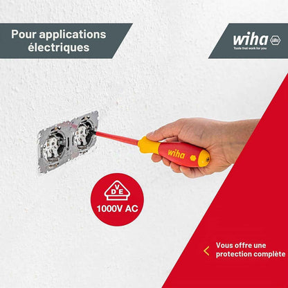 320NK7 Jeu De Tournevis D'Électricien À Fente / Phillips Softfinish 7 Pièces (Import Allemagne)