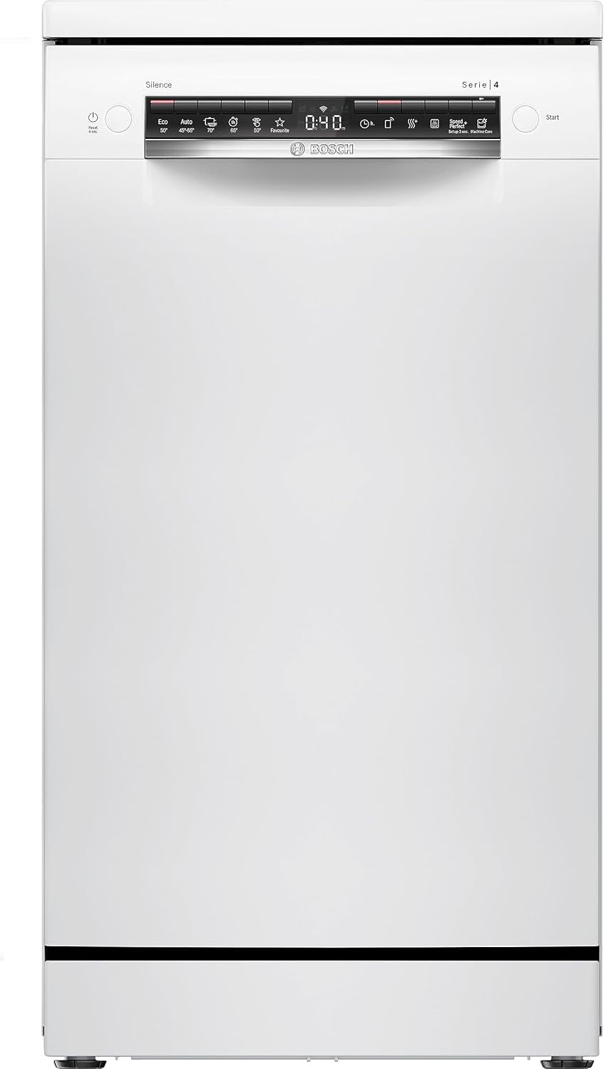SPS4HKW49E - Série 4 - Lave-Vaisselle Pose-Libre - 45 Cm - 10 Couverts - Home Connect - Blanc