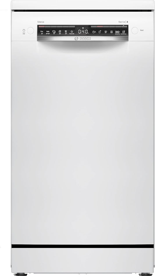 SPS4HKW49E - Série 4 - Lave-Vaisselle Pose-Libre - 45 Cm - 10 Couverts - Home Connect - Blanc
