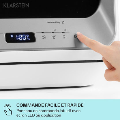 Mini Lave Vaisselle De 2 Couvert, Lave-Vaisselles Silencieux, 7 Programmes De Lavage, Petit Lave-Vaisselle De Table Compact, Lave Vaisselle Portable, Facile À Installer Pour Maison, Bureau