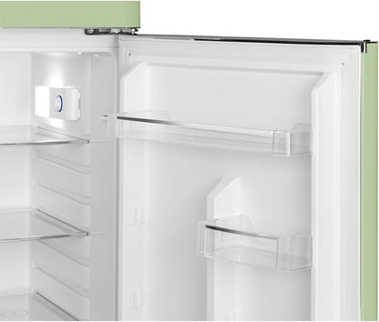 SCDD208VVA, Réfrigérateur 2 Portes, 211L (172+39), Froid Statique, Dégivrage Automatique, 3 Clayettes Verre, Thermostat Réglables, Pieds Réglables,Vert Amande