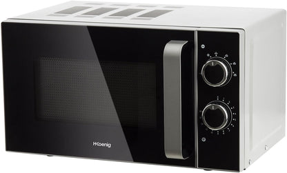 Micro-Ondes Compact Design 20L VIO4, Puissant 700W, Plateau Tournant 24,5Cm, Multifonction 5 Niveaux De Chauffe Et Fonction Décongélation, Minuterie Jusqu'À 30 Min, Rapide, Plan De Travail
