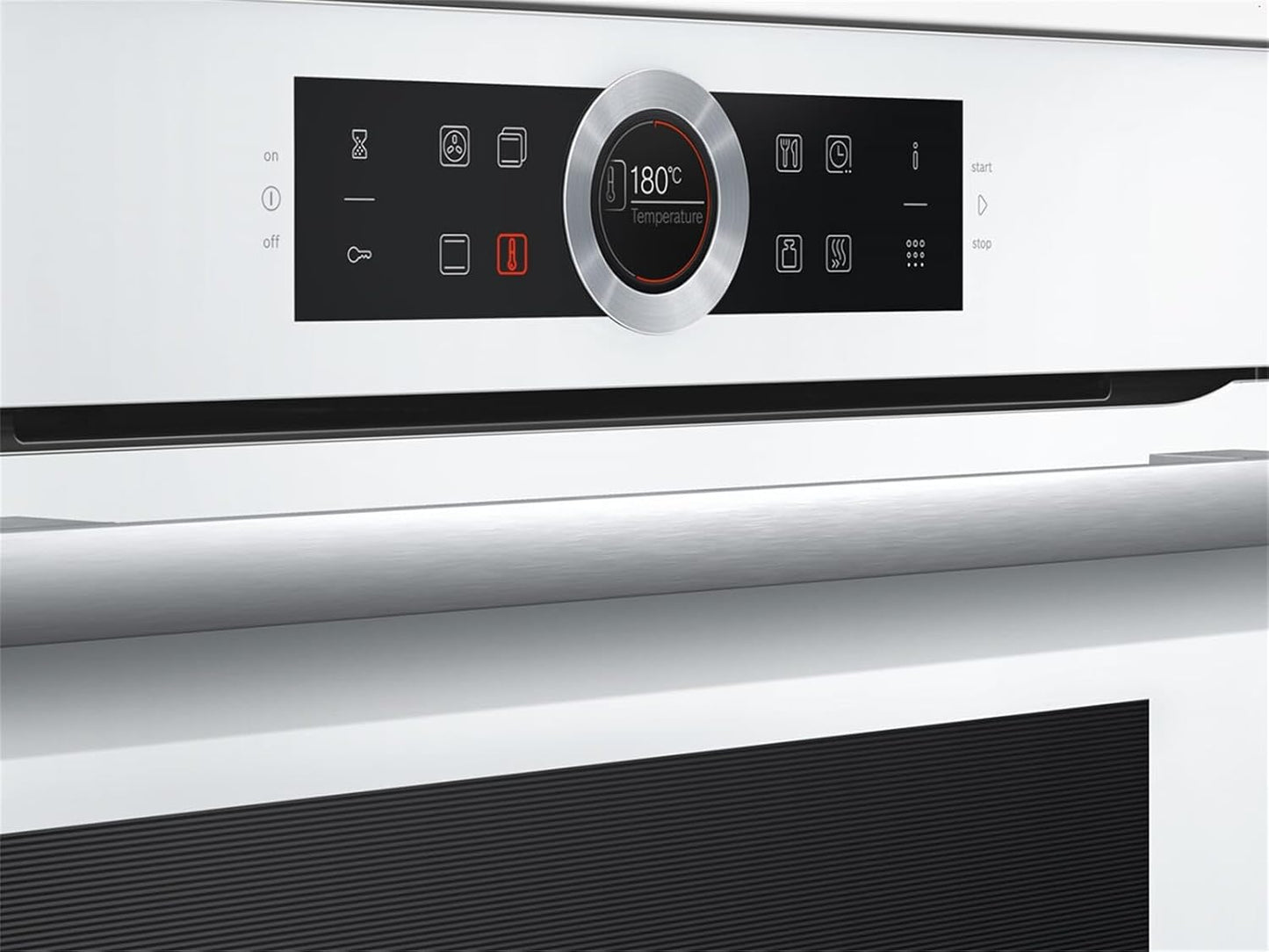 HBG675BB1 Série 8 Four Électrique À Encastrer/A / 71 L/Noir/Air Chaud plus 4D Weiß