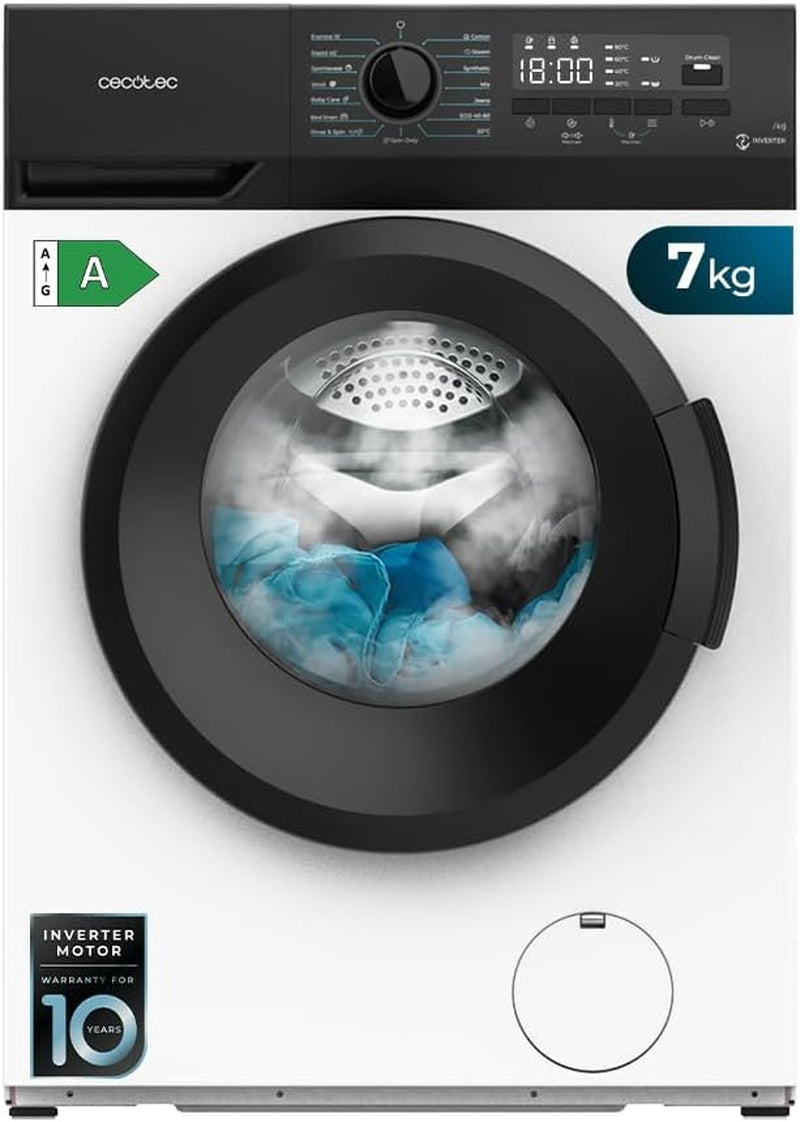 Lave-Linge À Chargement Frontal De 7 Kg Bolero Dresscode 7300 Inverter A. 1950 W, 1200 Tr/Min Réglables Au Maximum, 15 Programmes, Vapeur Steammax