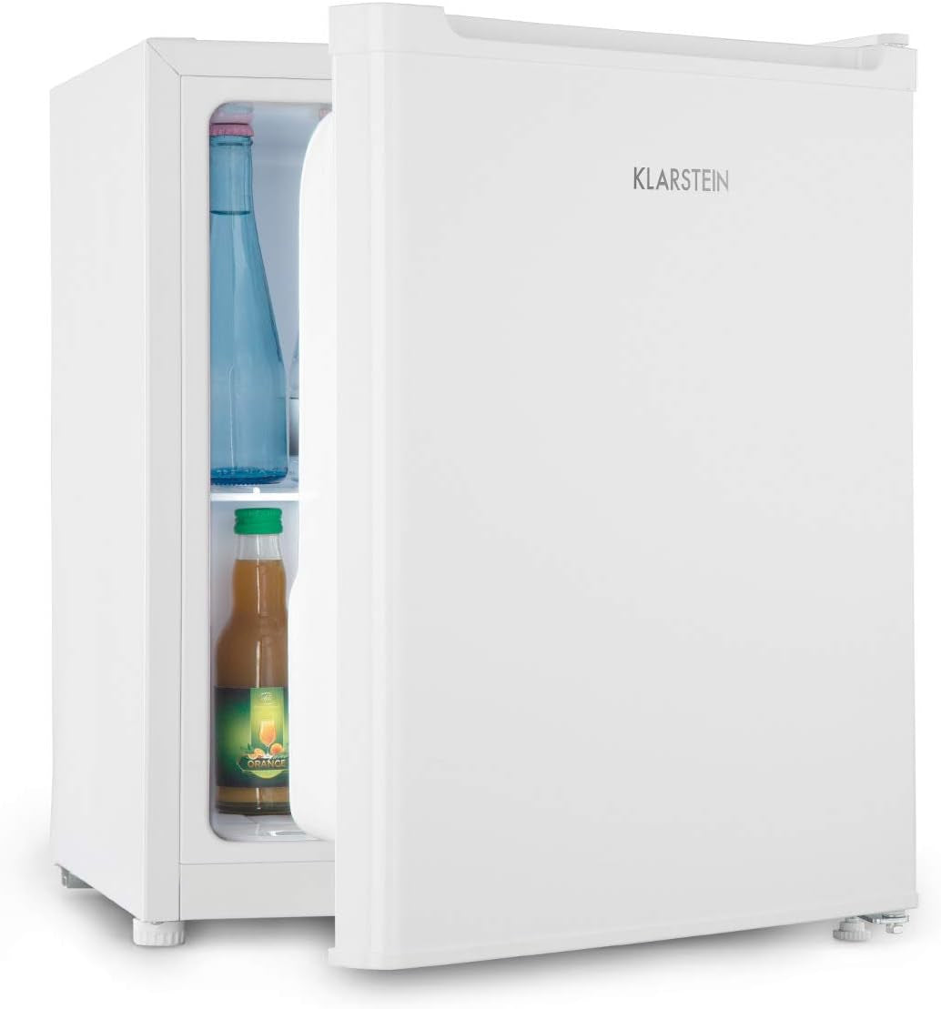 Snoopy Eco - Mini-Réfrigérateur, Peu Encombrant, 46 Litres, Congélateur De 4 Litres, Clayettes Réglables, Parfait Pour Les Petits Ménages - Blanc