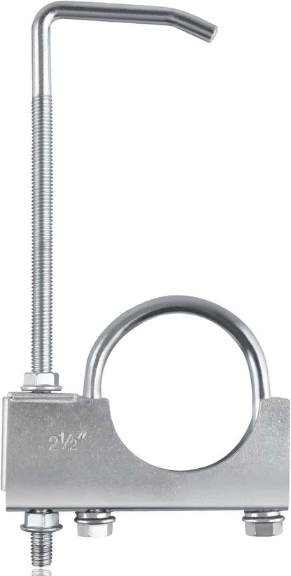 Collier De Serrage Universel 2,5", Support Pot D'Échappement | Avec Crochet De Suspension, Support De Pot D'Échappement Pour Automobile, Réparation, Remplacement