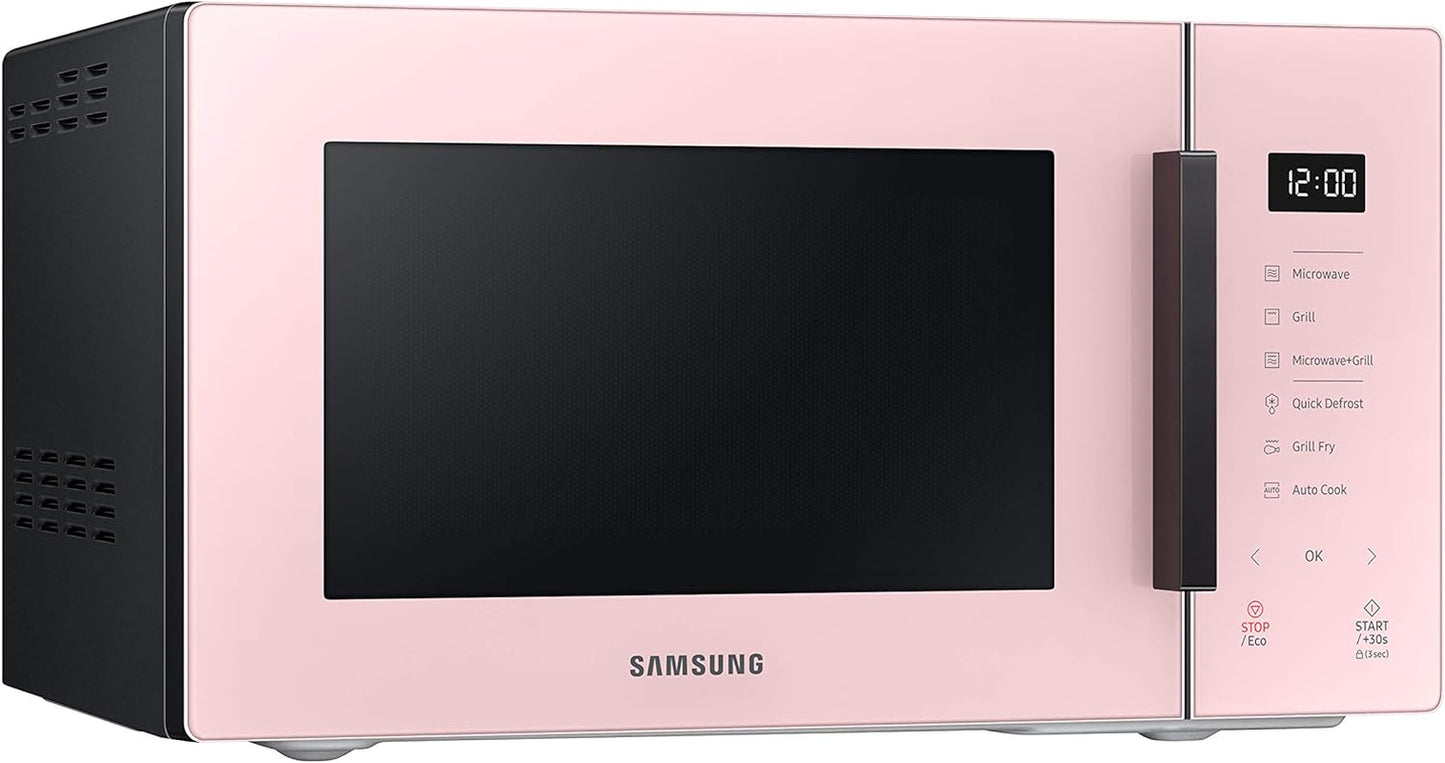 MG23T5018CP Four À Micro-Ondes, 23 L, 1100 W, Air Fry, Avec Plateau Doreur, Verre Design, Poudre