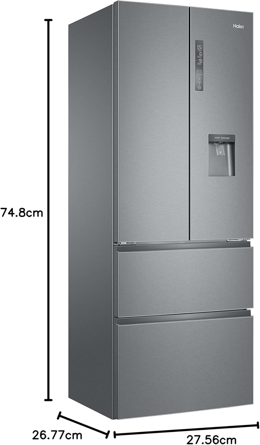 B3FE742CMJW Réfrigérateur Combiné FD 70 Série 5 - 458L (Réfrigérateur 307L + Congélateur 151L), Hauteur : 190 Cm, 296 Kwh/An, ABT, Myzone Pro, Humidity Zone, Distributeur Eau, Classe E