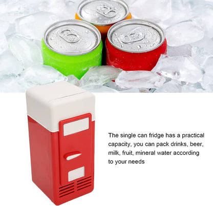 Réfrigérateur/Réchauffeur Portable USB, Refroidisseur De Réfrigérateur Compact Mini USB À Refroidissement Isolé, À Faible Décibel À Économie D'Énergie Boisson Minibar Pour Voiture Bureau(Rouge)