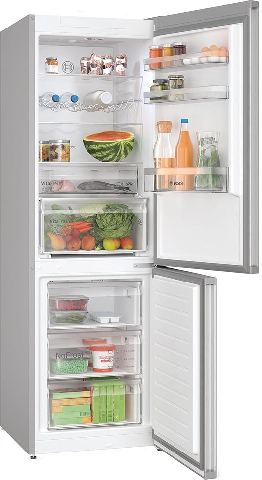 KGN367LDF- Série 4, Réfrigérateur Combiné Pose-Libre,186 X 60 Cm, Inox