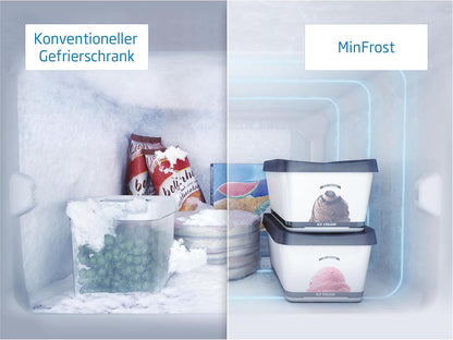Beko BCSA285K4SN Réfrigérateur Combiné - Encastrable, Volume Total 271L : 193L (Réfrigération) + 78L (Congélation), Minfrost, Compresseur Prosmart Inverter, Zone 0°C, 35 Db, Classe E