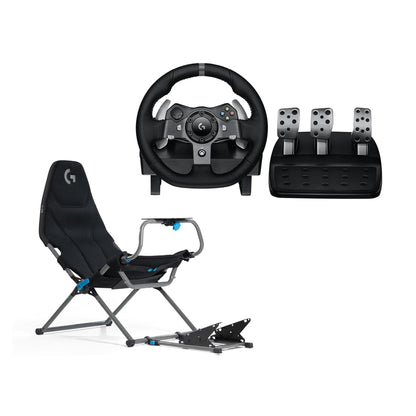 Logitech G G29 Driving Force Steering Wheel and Pedals for Playstation & PC | Realistic Force Feedback, Stainless Steel Levers, Steering Wheel Cover for PS5, PS4, PC, Mac - Black