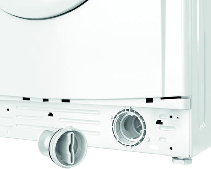 EWDE 861483 W IT N - Lave-Linge 8 Kg Charge Avant, Libre Installation. Centrifugeuse 1400 Tours Par Minute. Largeur 59,5 Cm, Profondeur 53,5 Cm, Hauteur 85 Cm, Classe Énergétique D, Blanc
