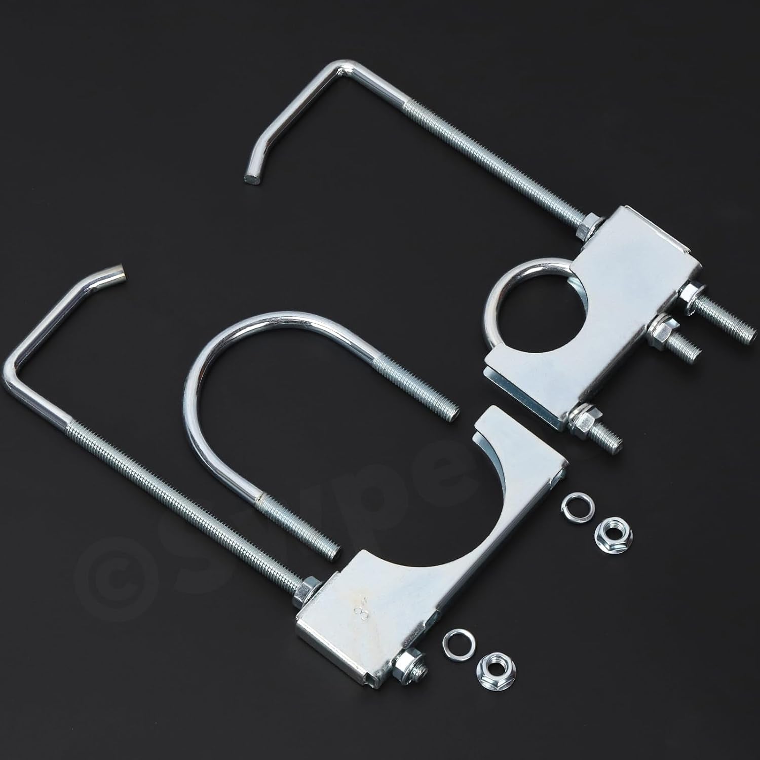1 Pince D'Échappement Universelle De 7,6 Cm Avec Suspension, Robuste Et Universel Pour Tuyau D'Échappement De Voiture Et Camion De 7,6 Cm (2.5 Pouces)