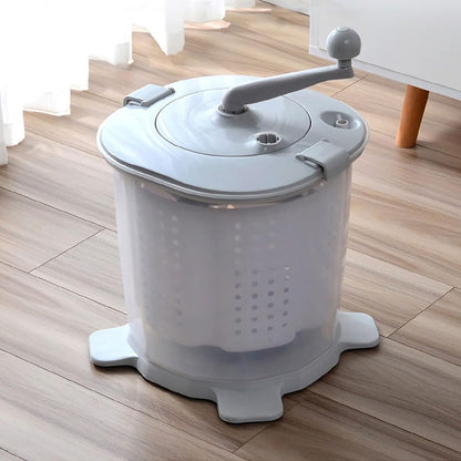 Cryfokt Machine À Laver Portable, Laveuse Manuelle À Vêtements Non Électrique, Laveuse Et Sèche-Linge Avec Coussinets De Panier De Déshydratation, Laveuse À Linge Pour Dortoirs