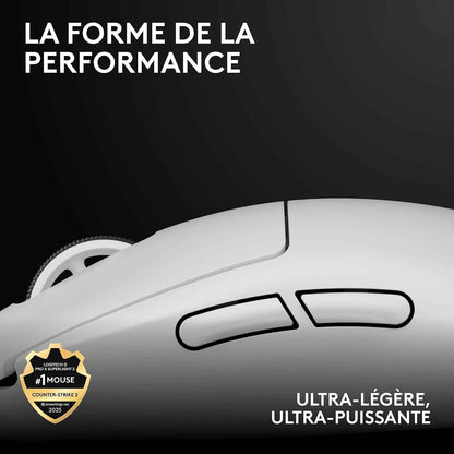 Logitech G PRO X SUPERLIGHT 2, Wireless Gaming Mouse, East Europe Version | Pro-Grade 60g Mouse, 5 Buttons, 44,000 DPI Sensor, 8kHz Ratio, USB-C Charging PC/Mac - White