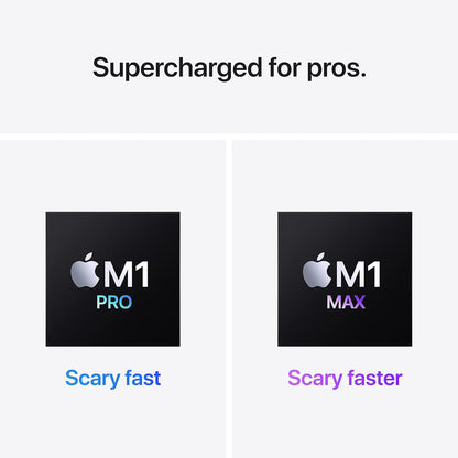 2021 Apple MacBook Pro with Apple M1 Pro Chip (16-Inch, 16GB RAM, 512 SSD Storage) (QWERTY English) Space Grey (Refurbished)