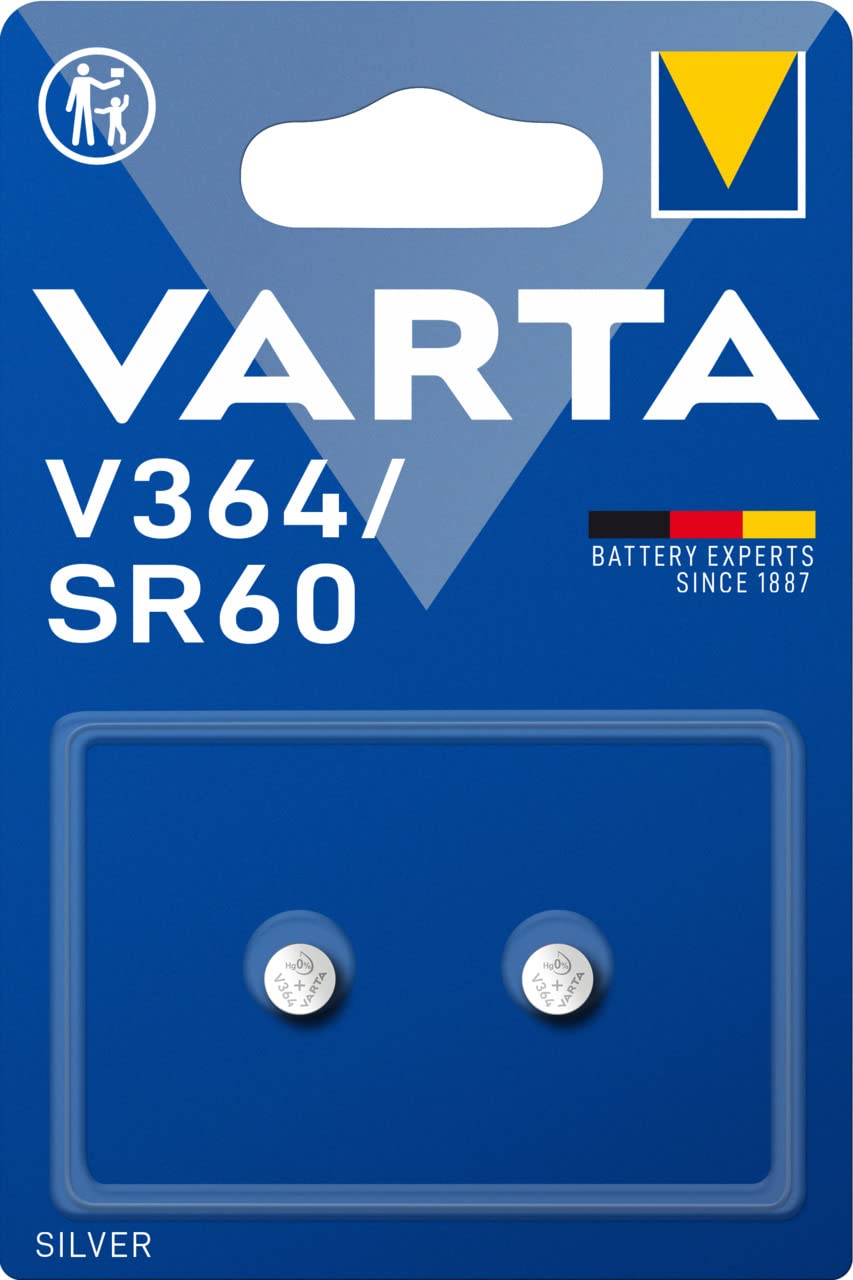 VARTA CR1632 Button Batteries, Pack of 2, Lithium Coin, 3V, Safe Packaging for Kids, for Small Electronic Devices - Watches, Car Keys, Remote Controls | child safety packaging, medical thermometer, heart rate monitor, car key, remote control, scale