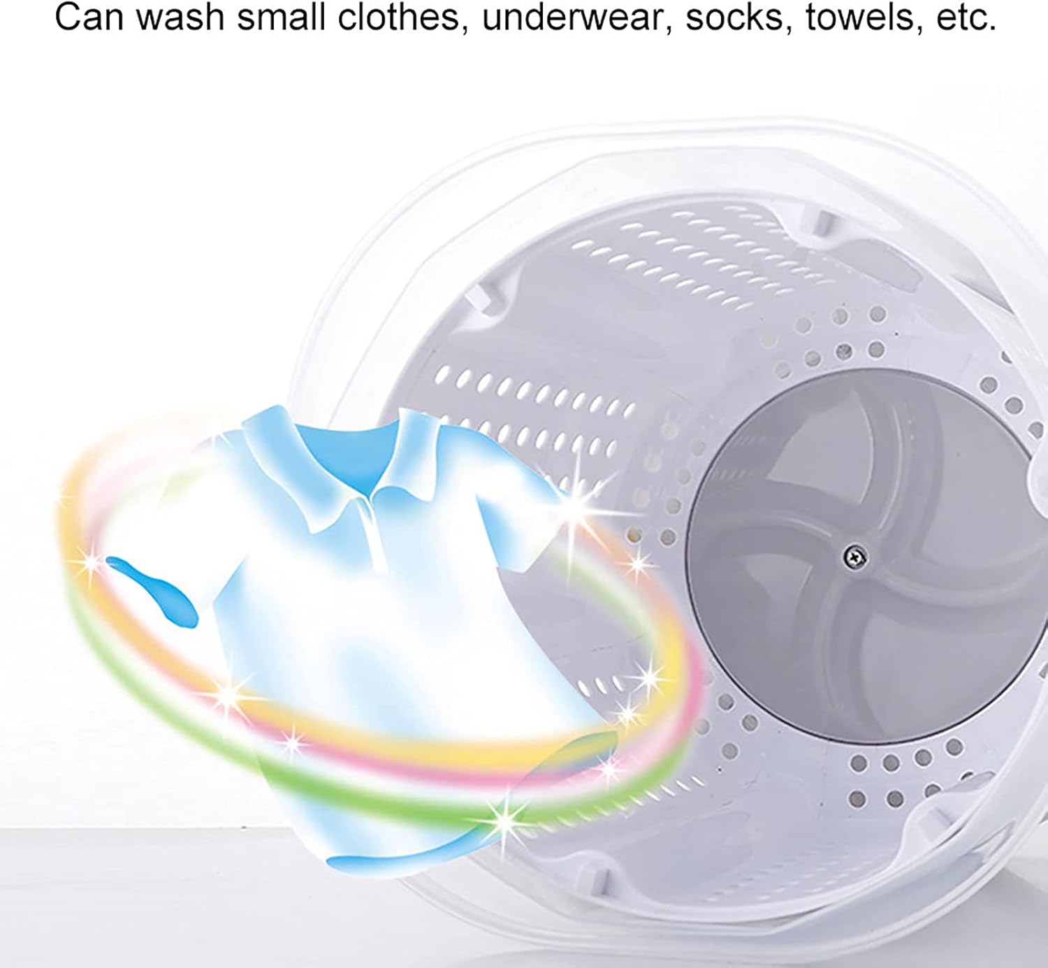 Cryfokt Machine À Laver Portable, Laveuse Manuelle À Vêtements Non Électrique, Laveuse Et Sèche-Linge Avec Coussinets De Panier De Déshydratation, Laveuse À Linge Pour Dortoirs