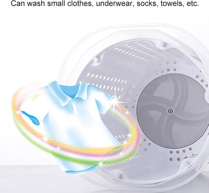 Cryfokt Machine À Laver Portable, Laveuse Manuelle À Vêtements Non Électrique, Laveuse Et Sèche-Linge Avec Coussinets De Panier De Déshydratation, Laveuse À Linge Pour Dortoirs